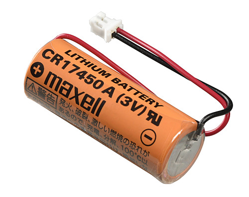 マクセル　円筒形二酸化マンガンリチウム電池「CR」　コネクタ付き　CR17450A　WK41